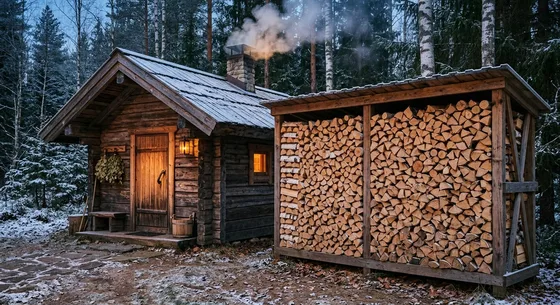 Укладка дров в Щербинке, улица Кооперативная, 27Б